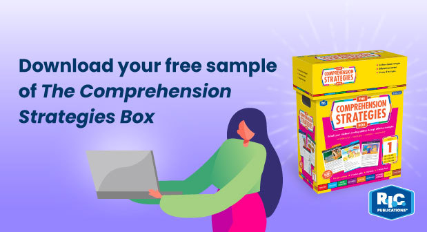 Free Comprehension strategies box sample 