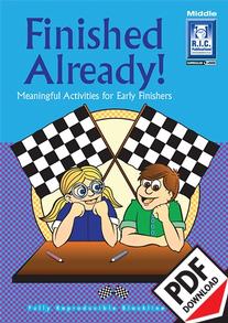 Finished Already! – Meaningful activities for Early Finishers – Ages 8–10 ebook
