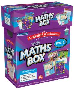 Year 4 The Maths Box Australian Curriculum supplementary resource measurement geometry number algebra statistics and probability